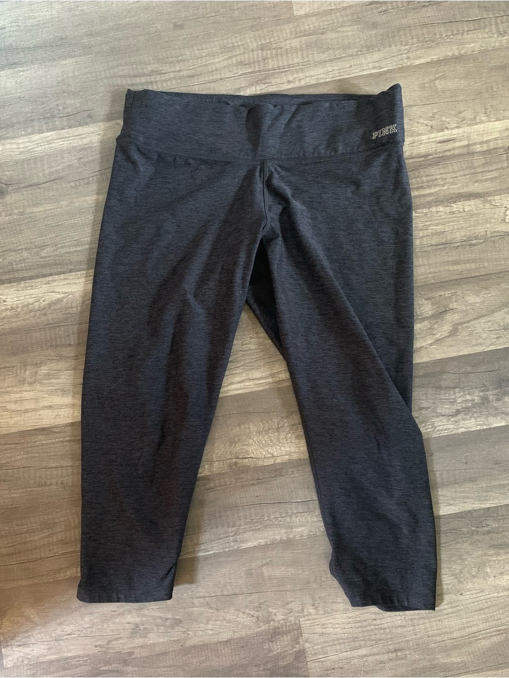 PINK Victoria's Secret Dark Gray Capri Leggings